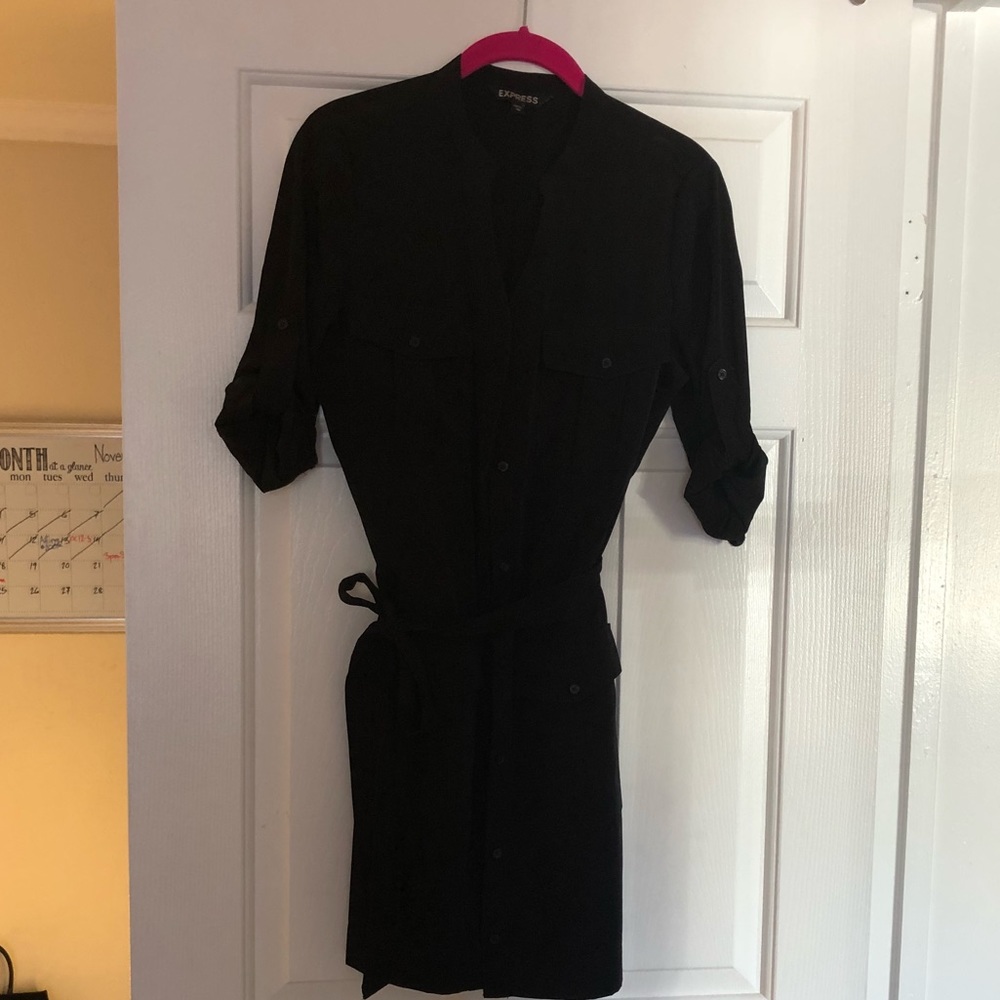 Express Black Midi Dress.